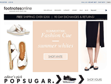 Tablet Screenshot of footnotesonline.com